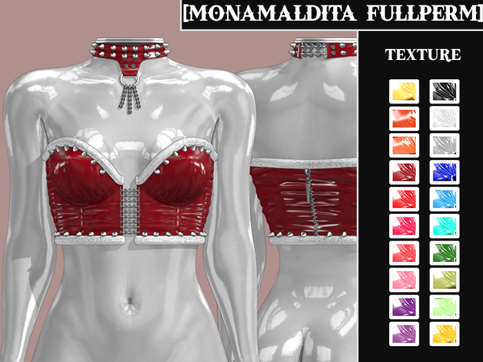 107 - MONAMALDITA - Texture Latex - Top