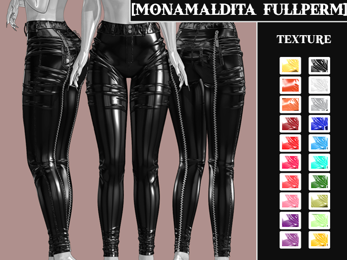 117 - MONAMALDITA - Texture Latex - Pants