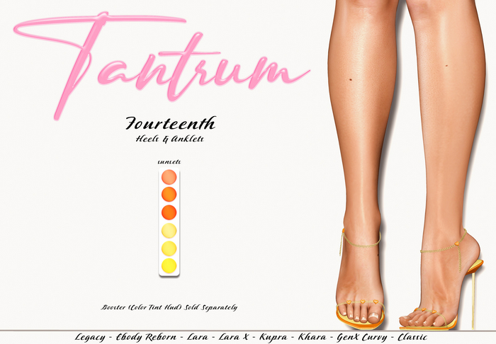 Tantrum - Fourteenth Heels & Anklets - Sunsets 