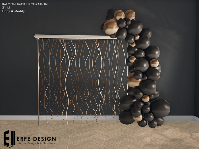 Baloon back decoration 21 LI [Erfe Design] *