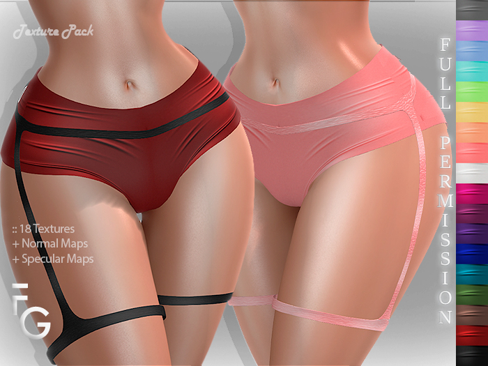 .Fragile. PACK I - 18 Textures for SHINE HARNES SHORTS milba