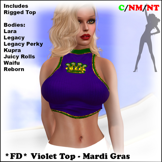 *FD* Violet Top [Boxed] Mardi gras