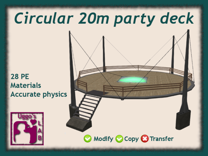 Circular 20m Party Deck