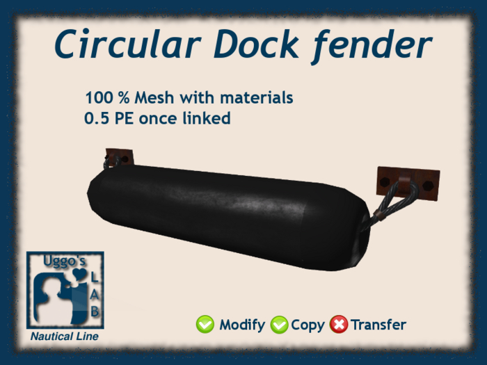 Circular dock fender