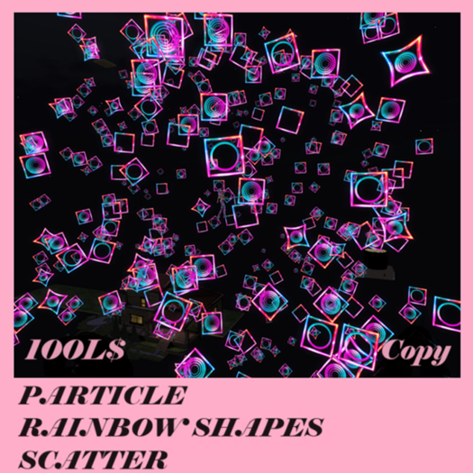 PARTICLE RAINBOW SHAPES SCATTER