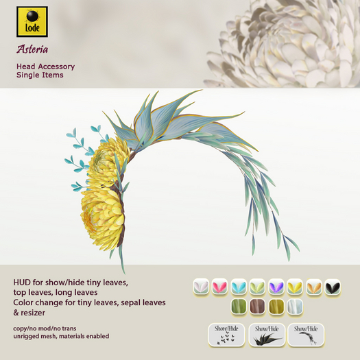 *LODE* Head Accessory - Asteria [yellow]
