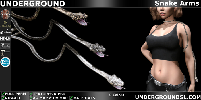 (UG FULL PERM) - Snake Arms