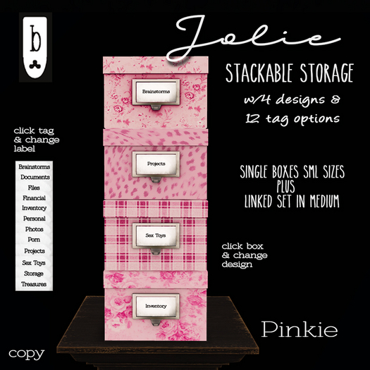 ~Ballade~ Jolie Storage Boxes (Pinkie)