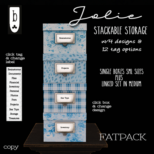 ~Ballade~ Fatpack Jolie Storage Boxes