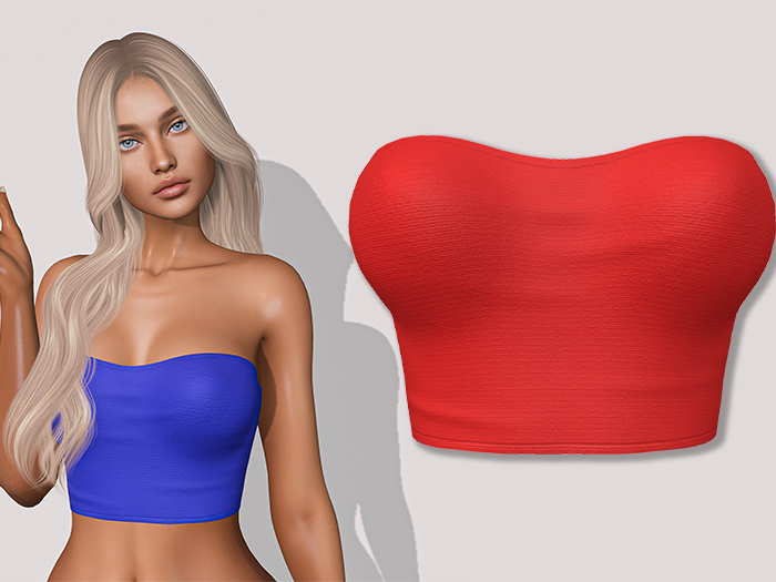 Jenna Tube Top (Red) - LaraX - PetiteX - eBody Reborn