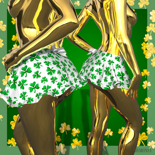 Shamrock St Patricks Skirt