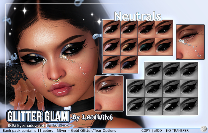 L00dWitch - Glitter Glam (EvoX BOM) Neutrals