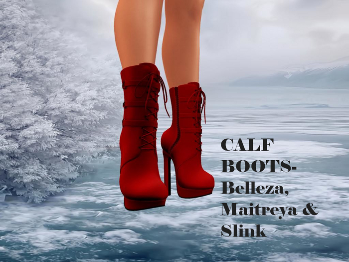 WOMENS CALF BOOTS RUBY BOXED