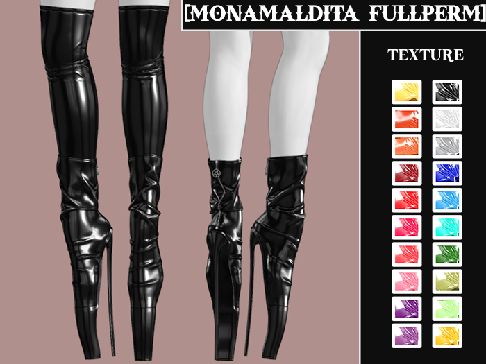 101 - MONAMALDITA - Texture Latex - Shoes