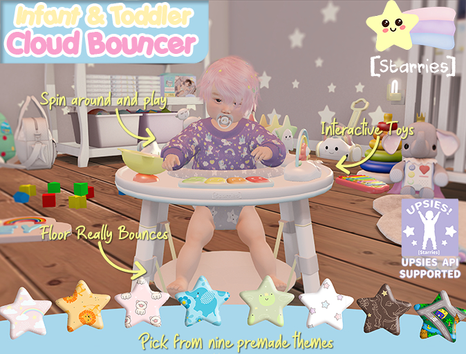 [Starries] Interactive Cloud Bouncer - Lullabeebs & Toddlers