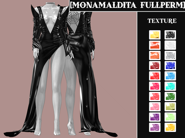 #96 - MONAMALDITA - Texture Latex - Dress