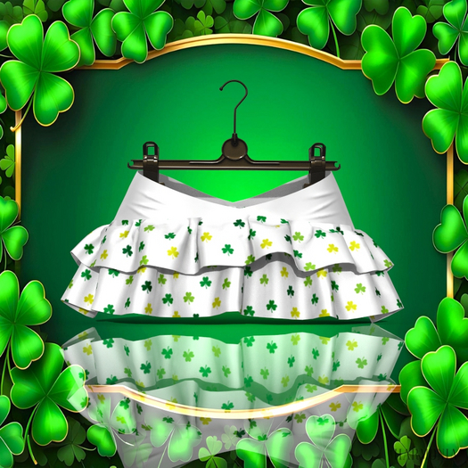 St Patricks White Skirt