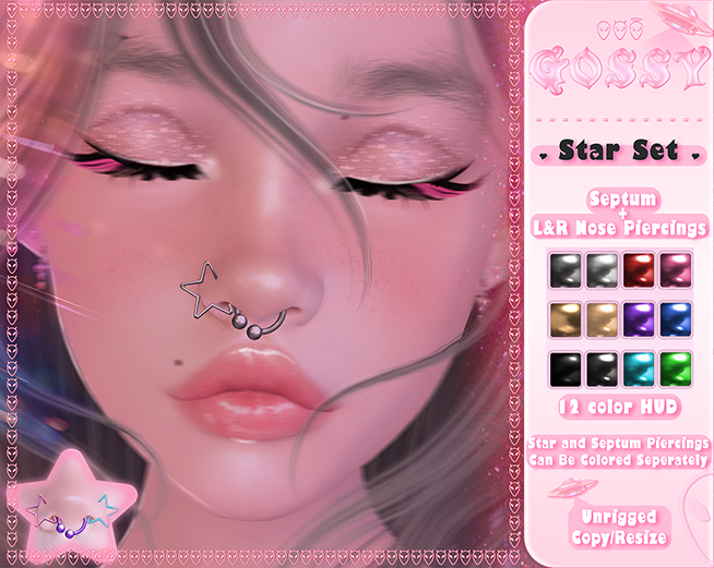 GOSSY~ Star Piercing Set