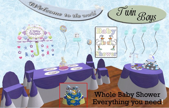 *TWIN BOYS* Baby Shower In A Box