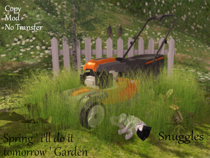 Spring ' i'll do it tomorrow ' Garden By Snuggles 