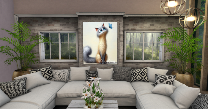 Butterfly Cats Love Picture Frame