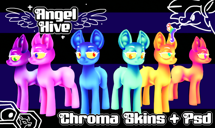 //ANGELHIVE// - OPEN PONY Chroma PSD + Skins