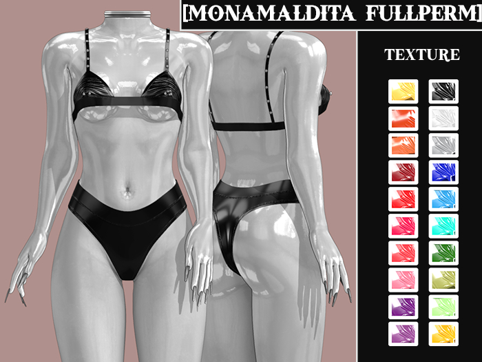 #85 - MONAMALDITA - Texture Latex - Lingerie
