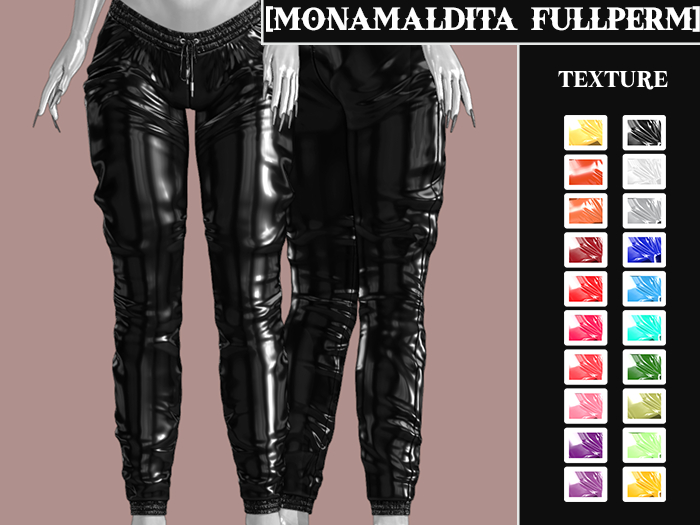 #85 - MONAMALDITA - Texture Latex - Pants