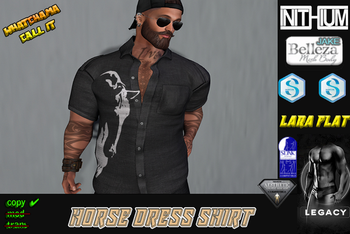 HORSE DRESS SHIRT Unpack Hud