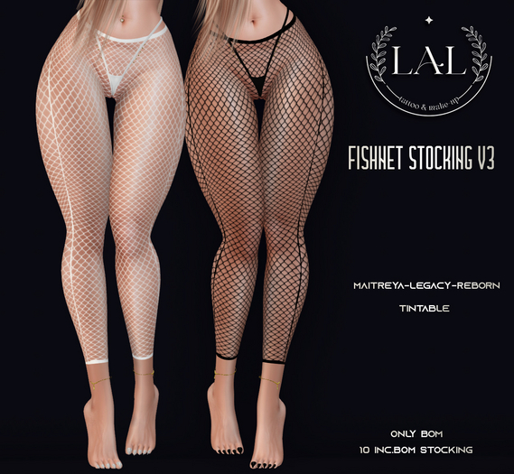 LAL-Fishnet Stocking V 3 Only Bom Tintable