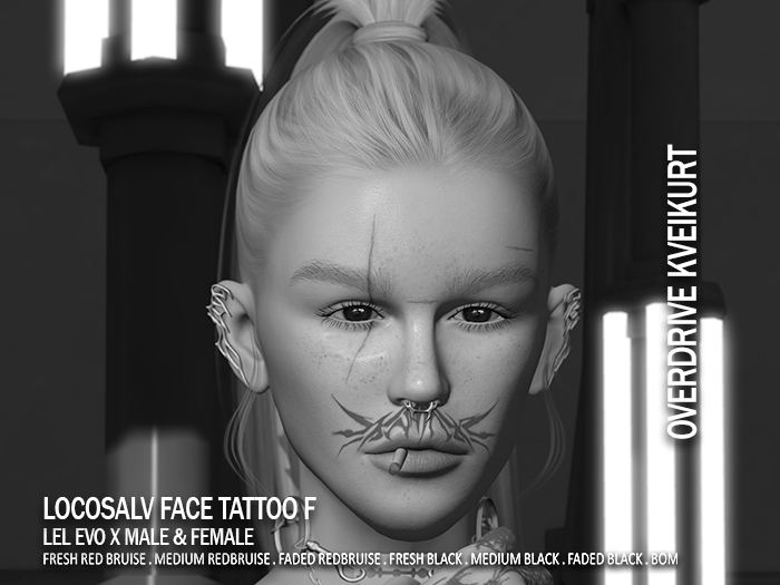 OVERDRIVE KVEIKURT- LOCOSALV FACE TATTOO F DEMO