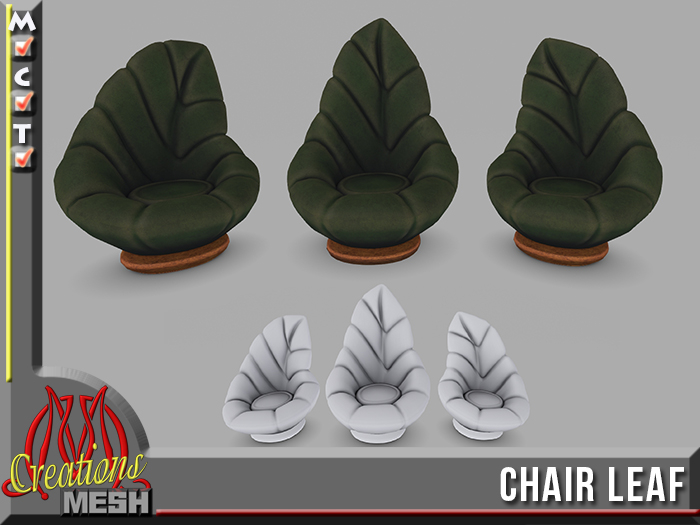 |Furniture|PBR| Chair Leaf Full Perm Mesh PBR