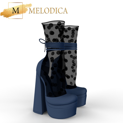 Navy Black Shoes