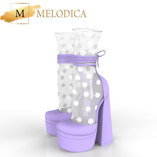 Lilac White Shoes