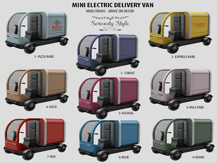 2. Serenity Style-  Mini electric delivery van EXPRESS RARE
