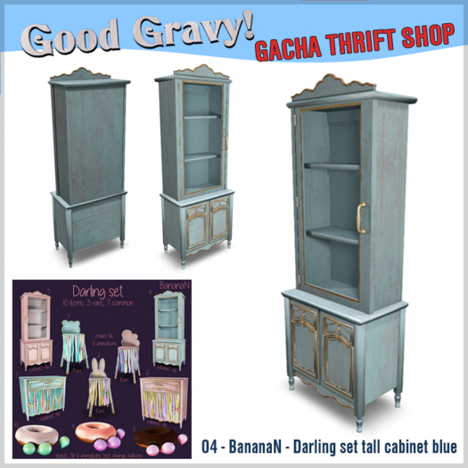 04 - BananaN - Darling set tall cabinet blue