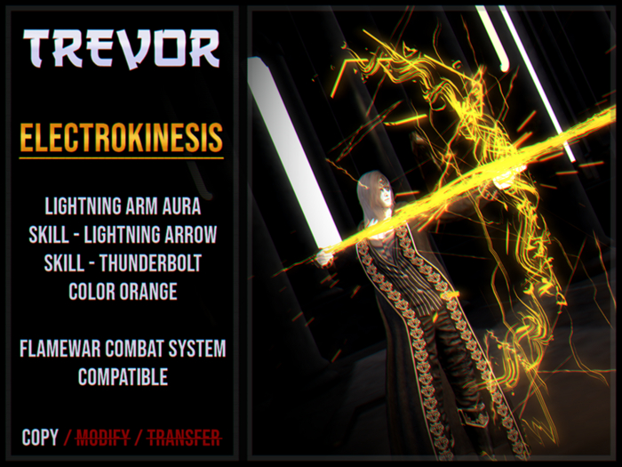 [TREVOR] - ELECTROKINESIS - (ORANGE)