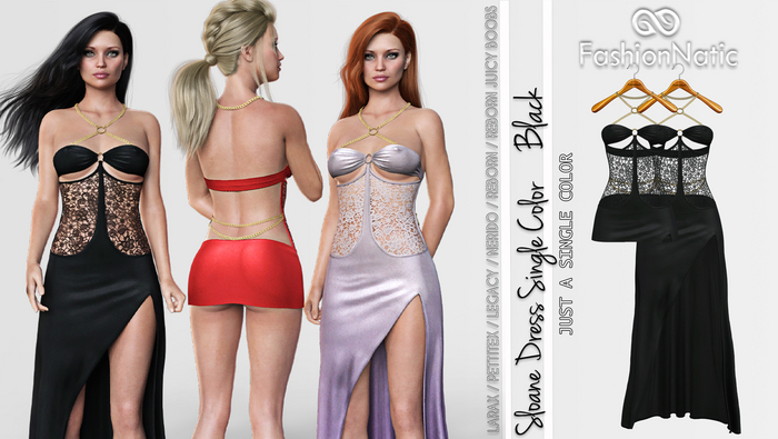 Dress Sloane Black - LaraX, PetiteX, Legacy, Nerido, Reborn, Reborn Juicy - FashionNatic