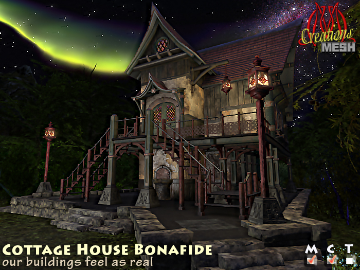 |Cottage |House Bonafide weathered house surrounded by stone pavement