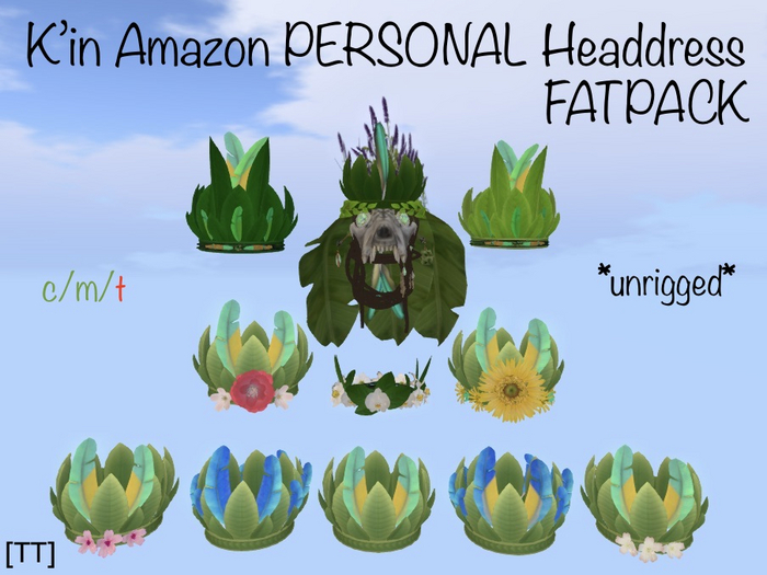 [TT] K'in Amazon PERSONAL Headdress FATPACK