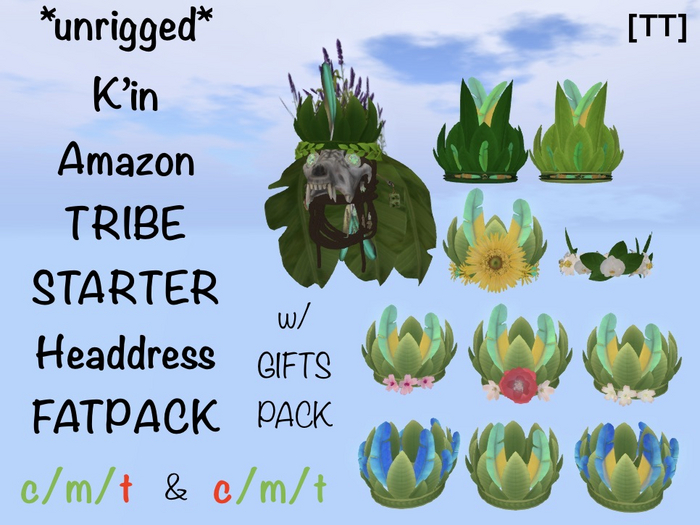 [TT] K'in Amazon TRIBE STARTER Headdress FATPACK