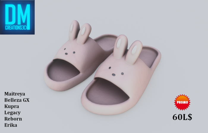 Bunny Slippers Full Perm Mesh