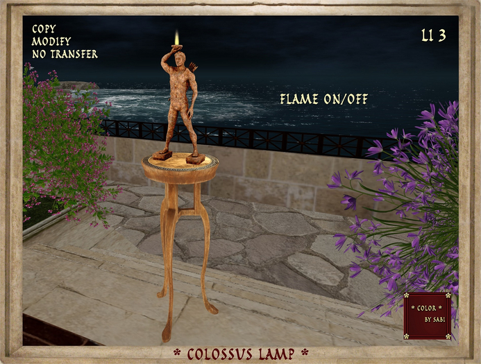 Colossus figurine lamp