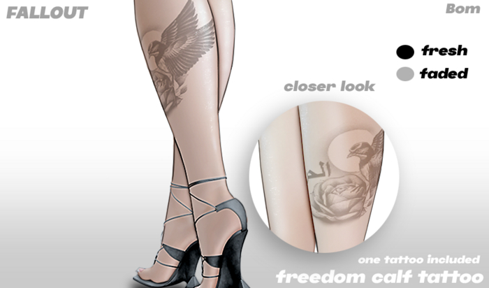 FallOut - Freedom Calf Tattoo Bom