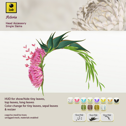 *LODE* Head Accessory - Asteria [pink]