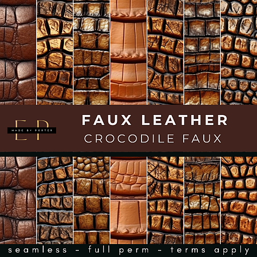 Made by Porter - Faux Leather Crocodile Skin