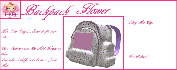 TTV Flower Backpack