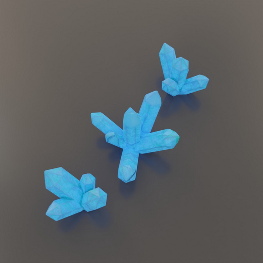 (TI PBR Crystals (Blue, Emissive)