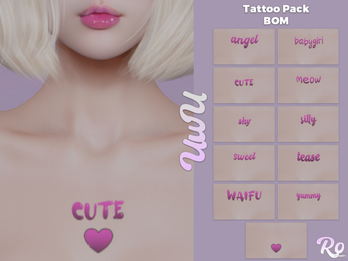 .:: Ro ::. - UwU Tattoo Pack // BOM