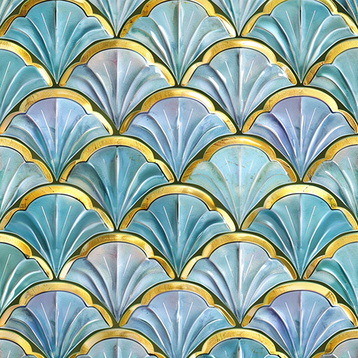 Sea shell Repeating Wall Pattern